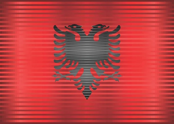 Bandeira Grunge Brilhante Albânia Ilustração Bandeira Tridimensional Albânia —  Vetores de Stock