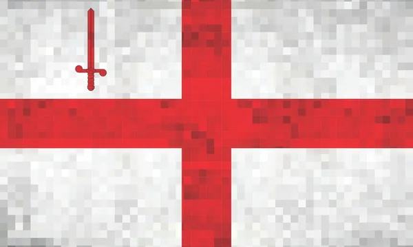 伦敦市马赛克大旗 摘要马赛克矢量 — 图库矢量图片