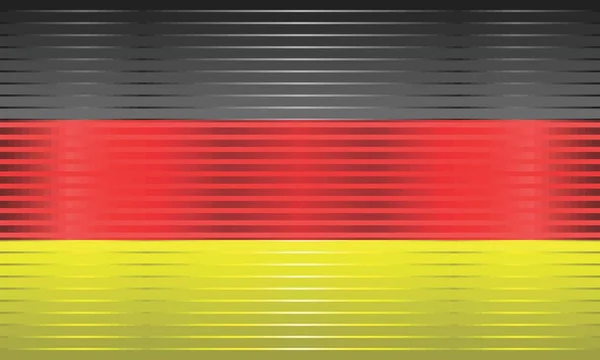 Shiny Flag Germany Illustration Three Dimensional Flag Germany — Stock Vector