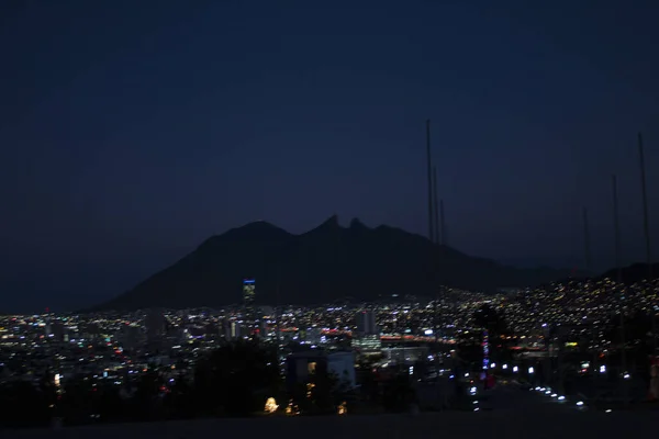 Vista del atardecer en Monterrey México —  Fotos de Stock