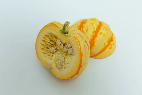 Citrouilles Sur Fond Blanc — Photo