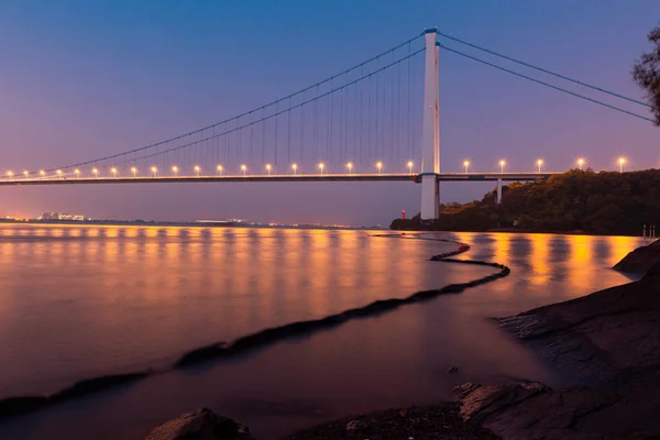 Γέφυρα Γκόλντεν Γκέιτ Ηλιοβασίλεμα — Φωτογραφία Αρχείου