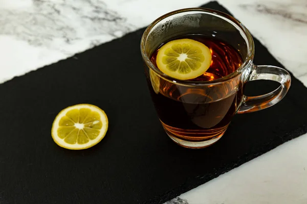 Cup Tea Lemon — Stock Photo, Image