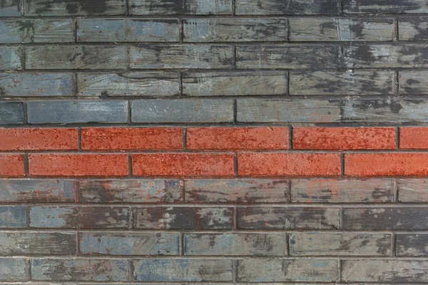 Stone Wall Orange Stripe — Stock Photo, Image
