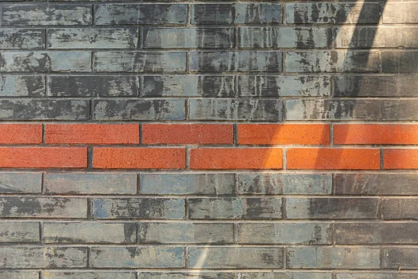 Stone Wall Orange Stripe — Stock Photo, Image