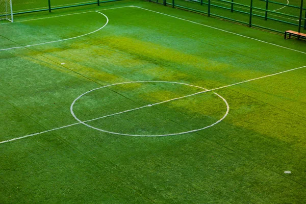 Stadion Fotbal Teren Iarbă Verde — Fotografie de stoc gratuită