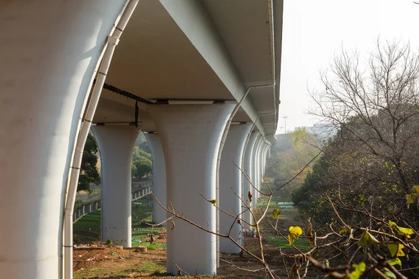 View Bridge Construction Daytime — Stock Photo, Image