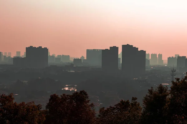 Schilderachtig Uitzicht Cityscape Tijdens Zonsondergang — Stockfoto
