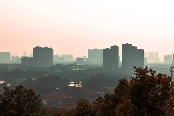 Malebný Pohled Panorama Při Západu Slunce — Stock fotografie