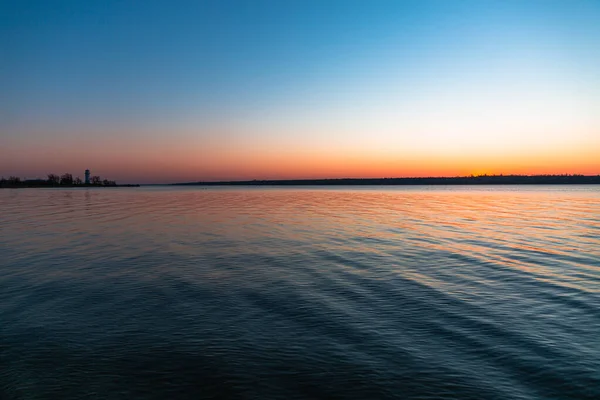 海の上の美しい夕日 — ストック写真