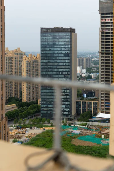 Luftaufnahme Der Stadt Mit Modernen Gebäuden — Stockfoto
