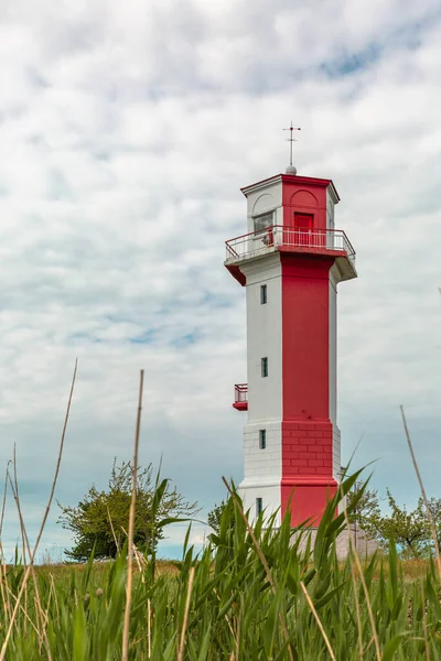 Phare Balise Contre Ciel Bleu — Photo