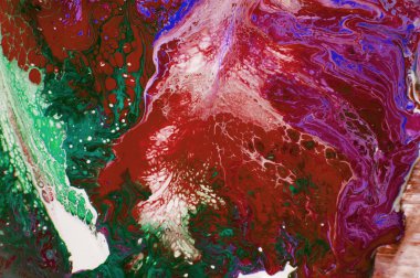 Akrilik, boya, soyut. Tabloya yakın çekim. Renkli soyut resim arkaplanı. Yüksek desenli yağlı boya. Yüksek kalite detaylar. Mermer. Mermer dokusu. Boya sıçraması. Renkli sıvı