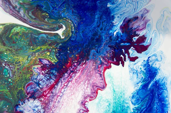 Acryl Farbe Abstrakt Nahaufnahme Des Gemäldes Bunte Abstrakte Malerei Hintergrund — Stockfoto