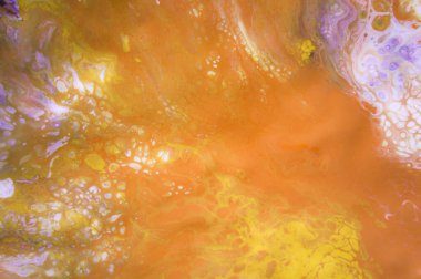 Akrilik, boya, soyut. Tabloya yakın çekim. Renkli soyut resim arkaplanı. Yüksek desenli yağlı boya. Yüksek kalite detaylar. Mermer. Mermer dokusu. Boya sıçraması. Renkli sıvı