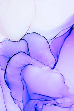 Alkol mürekkebi boyama tekniğinde soyut akışkan sanat.