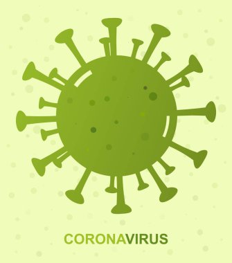 Corona Virüsü, (2019-ncov). yeşil korona hastalığı bakteri ve korona virüsü yazıtları