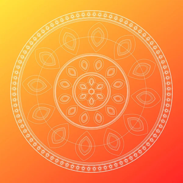 Mandala Mit Floralen Mustern Komplexe Musterkunst Vektorislam Arabische Indische Osmanische — Stockvektor