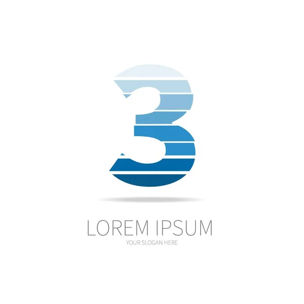 3 numaralı logo tasarımı