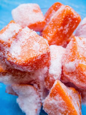 Donmuş kabak dilimlenmiş