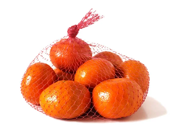 Mandarins no saco de rede — Fotografia de Stock
