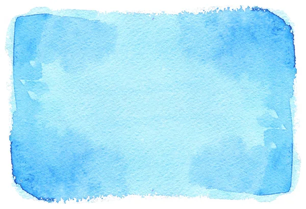 Abstract sky blue painted watercolor texture — Stock Photo, Image