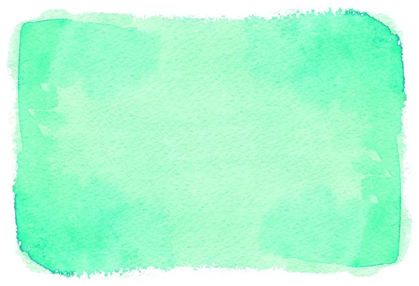 Abstract mint green painted watercolor texture — Stock Photo, Image