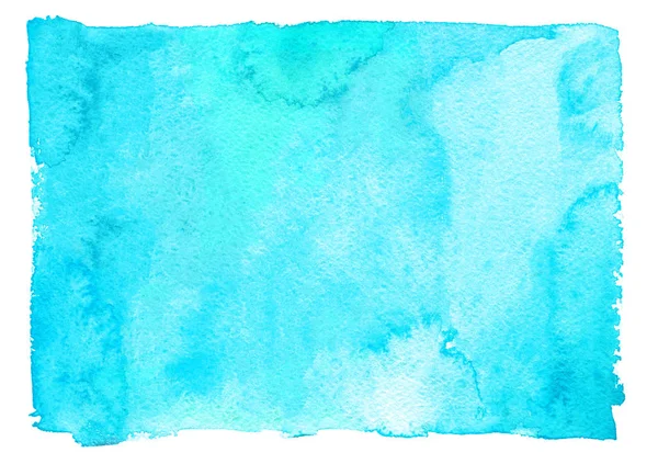 Abstract sky blue painted watercolor texture — Stock Photo, Image