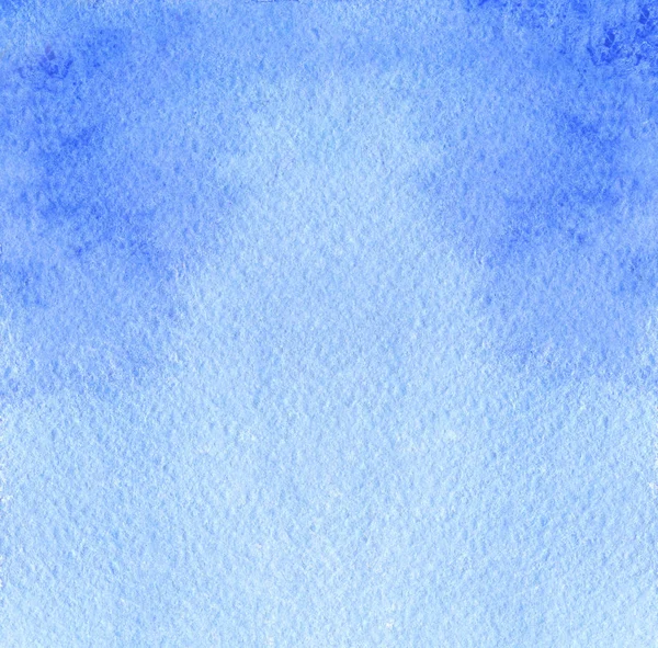 Abstrakte himmelblau bemalte Aquarell-Textur — Stockfoto