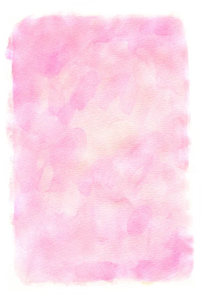 Abstract hand painted pink watercolor background.