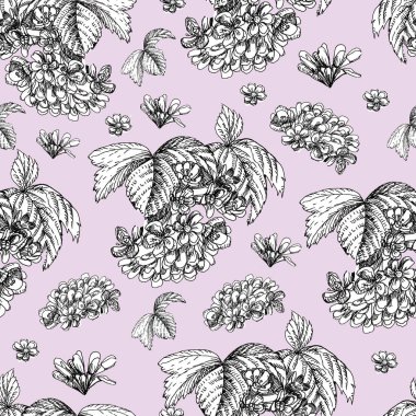 Grafik çiçekleri dalları, bahçe desenli el çizimleri, çiçek açan bitki örtüsü, klasik botanik klasik yaz dönemi bahar çerçevesi sınır çizimleri bırakıyor.