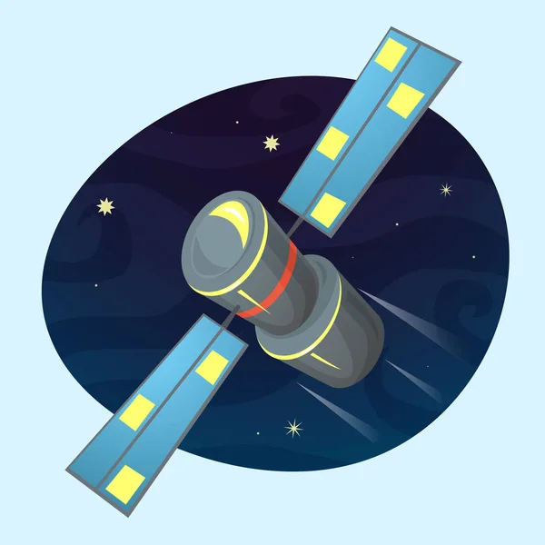 Satellitentechnik-Konzept — Stockvektor