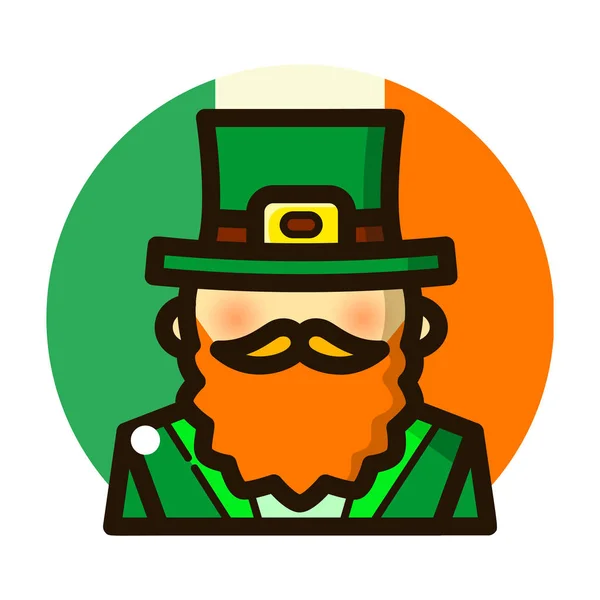 Leprechaun icône simple — Image vectorielle