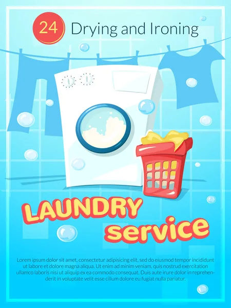 Affiche wasservice — Stockvector