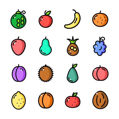 meyve simgeler kümesi