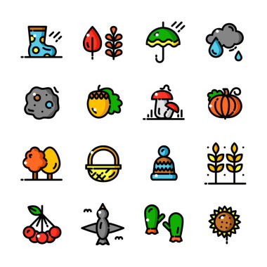  sonbahar Icons set