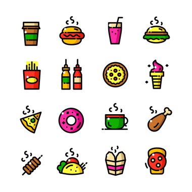  Fast Food Simgeleri Ayarlandı