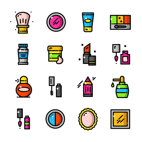 Makeup icons set — Stock Vector