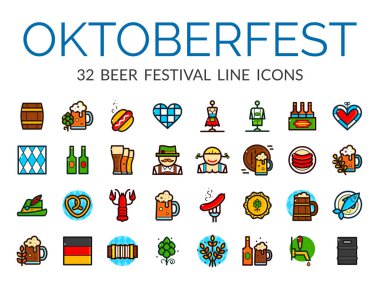 Oktoberfest Icons set