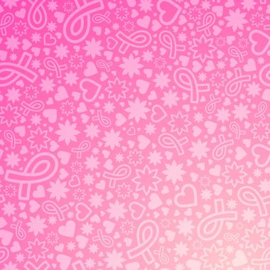Breast Cancer awareness month background clipart