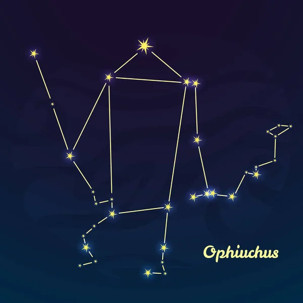 Il nuovo segno zodiacale Ofiuco — Vettoriale Stock