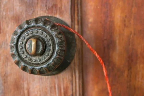 Old Antique Door Door Handle — Stock Photo, Image