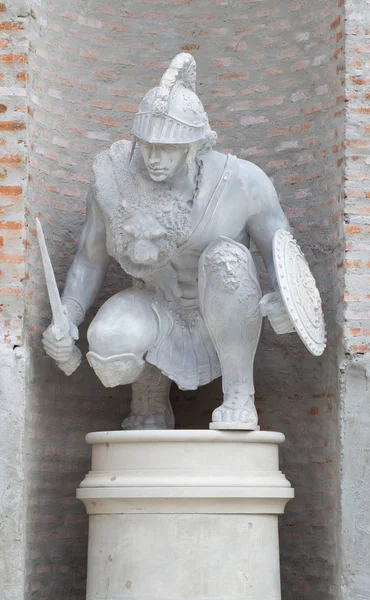 Statua Del Soldato Greco — Foto Stock