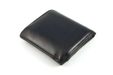 Cüzdan beyaz arkaplanda izole edildi