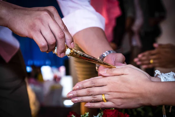 Water Blessing Ceremony Thailand — Stock Photo, Image