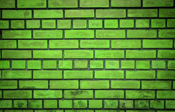 Red Brick Wall Used Long Time — Stock Photo, Image