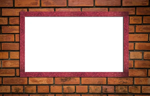 Rote Ziegelmauer Für Lange Zeit Verwendet — Stockfoto