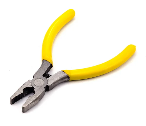 Zange Gelbe Farbe Zum Arbeiten Arbeitswerkzeug — Stockfoto