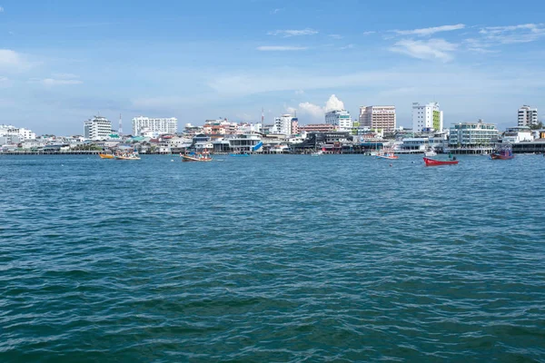 Bali Hai Pattaya Septiembre Puerto Barco Día Del Cielo Azul — Foto de Stock