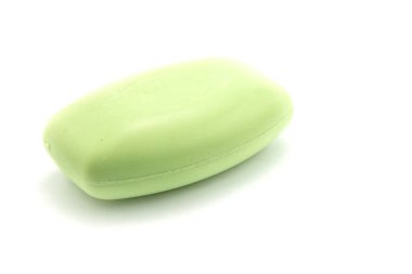 sabun beyaz arkaplanda izole edildi